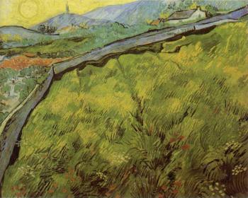 Vincent Van Gogh : Field of Spring Wheat at Sunrise